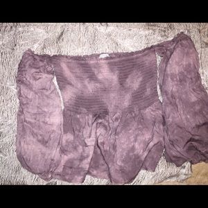 American Eagle Outfitters shoulder less top.